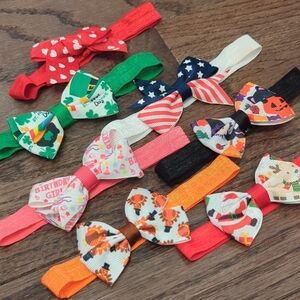 Baby Holidays Headband Bow Bundle‎ (8)